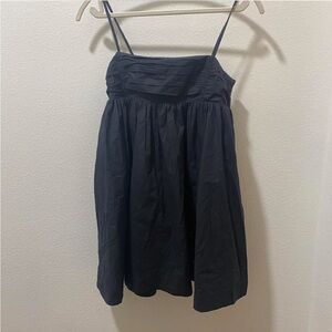 Aritzia Black Poof Mini Dress